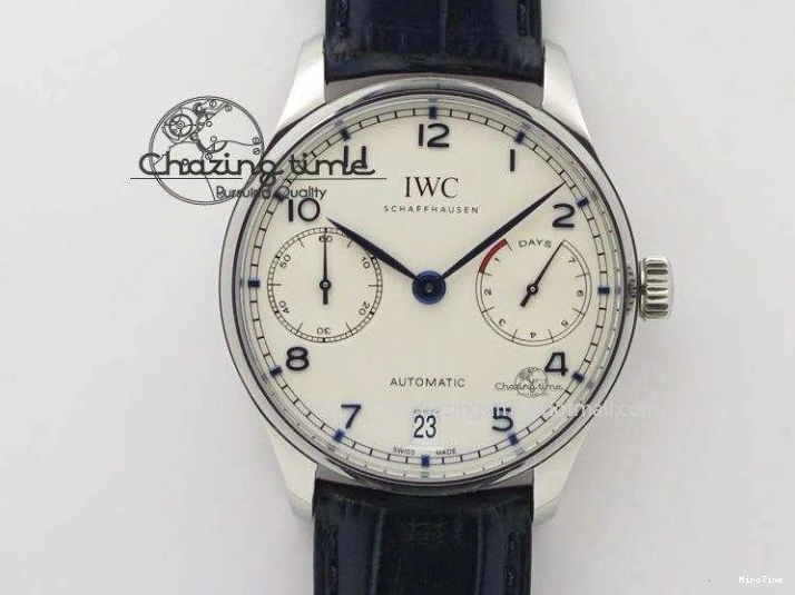 MIROTIME 0410 Portuguese Chrono IW371432 “Laureus” ZF 1:1 Best Edition On Black Leather Strap A79350 (Slim Movement) WaterResistant 7262